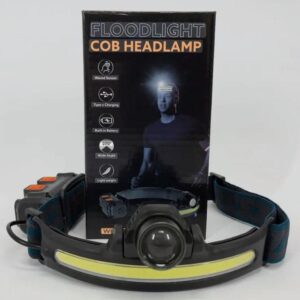 Lanternă Frontală Reîncărcabilă 1 Bandă + LED